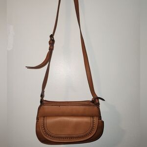 a.n.a Leather Crossbody Bag, Brown